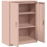 vidaXL Opbergkast Roze 80 x 40 x 105 cm Staal