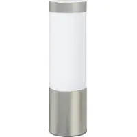 vidaXL Buitenwandlamp 2 st Zilver 12 x 8,5 x 27 cm RVS en plastic