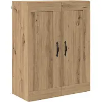 vidaXL Highboard Artisan Eiken 69,5 x 34 x 180 cm Bewerkt hout