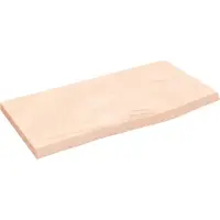 vidaXL Wastafelblad 60x30x2 cm onbehandeld massief hout