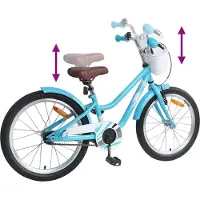vidaXL Kinderfiets 20 Inch voor 6-11 jaar oud Lichtblauw