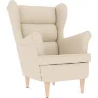 vidaXL Fauteuil 74x84x100 cm linnen wit