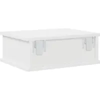vidaXL Nachtkastje 2 st Wit 40 x 31 x 15 cm Bewerkt hout