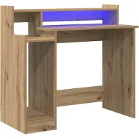vidaXL Bureau Artisan Eiken Bewerkt hout 97 x 45 x 90 cm