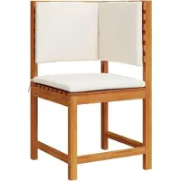 vidaXL Tuinstoel met kussen Bruin 50 x 50 x 91cm Massief acaciahout
