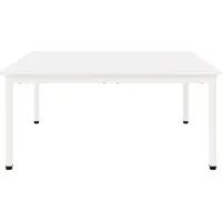 vidaXL Salontafel Wit 100 x 100 x 45 cm Massief grenenhout
