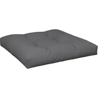 vidaXL Palletkussen 80x80x12 cm stof antracietkleurig