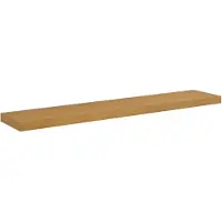 vidaXL Wandplank Muurmontage Beige 120 x 23,5 x 3,8 cm Bewerkt hout