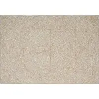 vidaXL Vloerkleden Natuurlijk en Wit 200 x 290 cm Jute