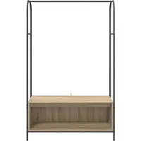 vidaXL Kledingrek Bruin Eiken 100 x 44 x 160 cm Bewerkt hout