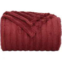 vidaXL Dekentjes 6 st Bordeaux Rood 200 x 150 cm 4.75 kg Fleece