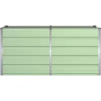 vidaXL Plantenbak Groen 160 x 80 x 75 cm Staal