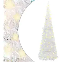 vidaXL Kunstkerstboom pop-up 150 LED's 180 cm wit