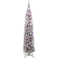 vidaXL Kunstkerstboom Groen 180 cm PVC en Staal en Kunststof