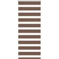 vidaXL Zebra rolgordijn 55x100 cm stofbreedte 50,9 cm polyester bruin