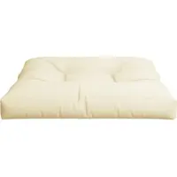 vidaXL Palletkussen 80x80x12 cm stof crèmekleurig