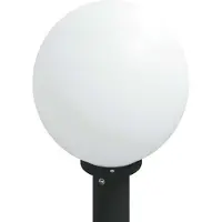 vidaXL Bolderarmatuur met stopcontact 80 cm Zwart IP44