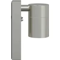 vidaXL Buitenwandlamp Zilver 6,5 x 10,5 x 16 cm