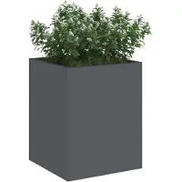 vidaXL Plantenbak Antraciet 32 x 32 x 40 cm Koudgewalst staal