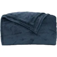 vidaXL Dekentjes 6 st Marineblauw 240 x 270 cm 10.11 kg Fleece