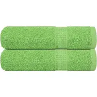 vidaXL Handdoeken FROGN 2 st 50x100 cm 360 g/m² appelgroen
