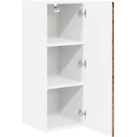 vidaXL Wandkast LUCCA Oud hout 30 x 31 x 80 cm Bewerkt hout