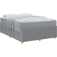 vidaXL Bedframe Lichtgrijs 140 x 200 cm Stof