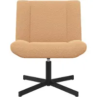 vidaXL Draaistoel Beige 63 x 75 x 76 cm Schapenvacht