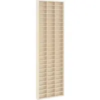 vidaXL Wanddisplaykast Muurmontage Beige 30 x 4,5 x 96 cm Bewerkt hout