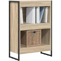 vidaXL Boekenkast 60 x 30 x 86,5 cm Bewerkt hout Sonoma