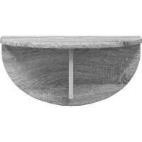 vidaXL Wandplank 2 st Grijs Sonoma 48 x 24 x 24 cm Bewerkt hout