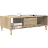 vidaXL Salontafel Sonoma Eik 102 x 55 x 35 cm Bewerkt hout