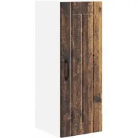 vidaXL Wandkast LUCCA Oud hout 30 x 31 x 80 cm Bewerkt hout