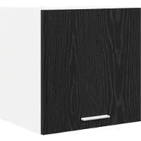 vidaXL Hangkast 2 pcs Zwart Eiken en Wit Bewerkt hout