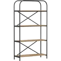 vidaXL Boekenplank 4-laags 80 x 30 x 146 cm Bewerkt hout Artisan Eiken