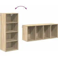 vidaXL Hangkast Sonoma Eik 40 x 29,5 x 100 cm Bewerkt hout
