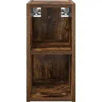 vidaXL Hangkast Rook Eiken 20 x 29,5 x 40 cm Bewerkt hout