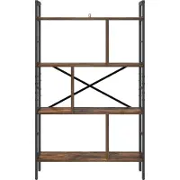vidaXL Boekenplank Gerookt eiken 75 x 30 x 123,5 cm Bewerkt hout
