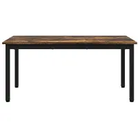 vidaXL Salontafel Rook Eik 100 x 50 x 45 cm Bewerkt hout