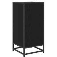 vidaXL Dressoir Zwart Eiken 35,5 x 35 x 76 cm