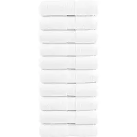 vidaXL Gastendoekjes SOLUND 10 st 600 g/m² 30x50 cm wit