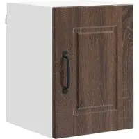 vidaXL Wandkast PORTO 2 pcs Bruin Eiken Bewerkt hout