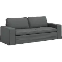 vidaXL Bank Donkergrijs 222 x 80 x 82 cm Stof
