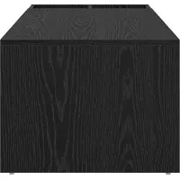 vidaXL Salontafel Zwart Eiken 101,5 x 50 x 37 cm Bewerkt hout