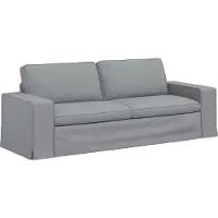 vidaXL Bank Lichtgrijs 222 x 80 x 82 cm Stof