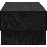 vidaXL Salontafel, zwart, eikenlook, 100 x 46 x 35 cm, houtvezel