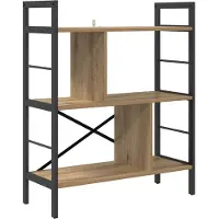 vidaXL Boekenplank Artisan Eiken 75 x 30 x 91 cm Bewerkt hout