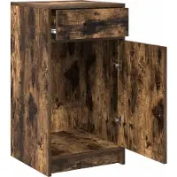 vidaXL Dressoir, gerookt eikenhout, 40 x 40,5 x 75 cm, houtvezel