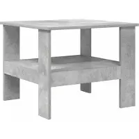 vidaXL Salontafel Beton Grijs 57 x 55 x 45 cm Bewerkt hout