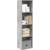 vidaXL Boekenkast 40x30x152 cm bewerkt hout betongrijs